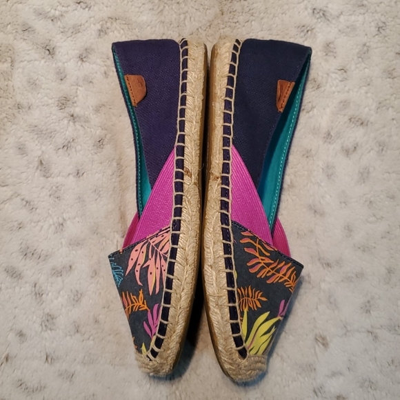 Sperry Top Sider Katama Canvas Espadrille Flats Shoes Colorful Size 7.5 - Picture 5 of 6